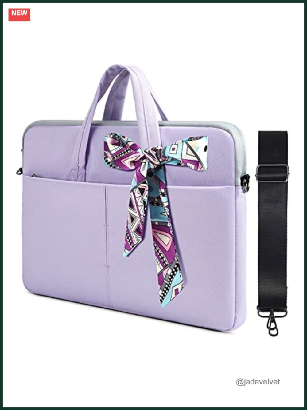 Waterproof 15.6" Laptop Shoulder Bag Women Canvas Case Multi Pockets